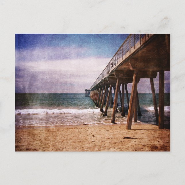 California Pacific Ocean Pier Vykort (Framsida)