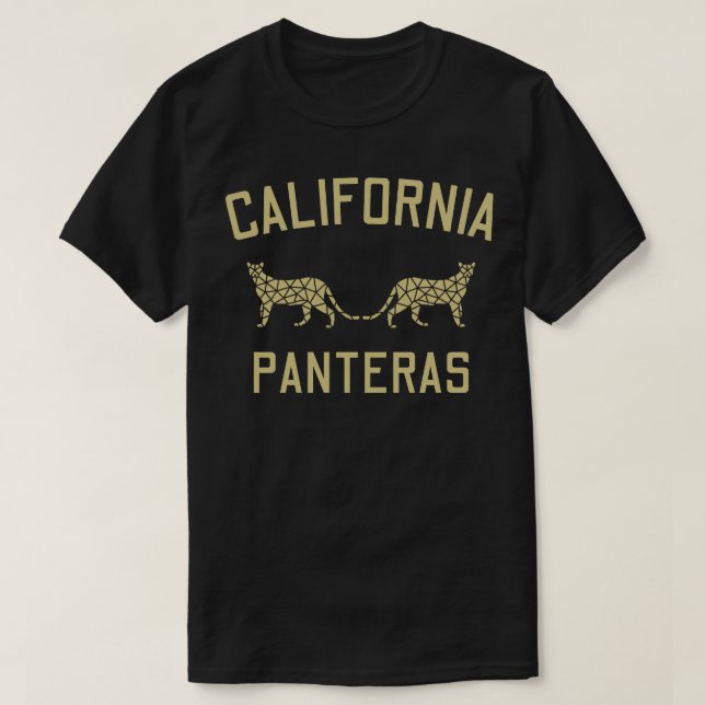 California Panteras Guld TShirt T Shirt (Design framsida)