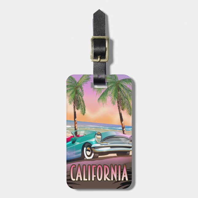 California Paradise Sunset Bagagebricka (Vertikal Framsida)