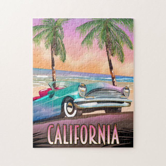 California Paradise Sunset Pussel (Vertikal)