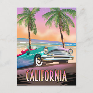 California Paradise Sunset Vykort