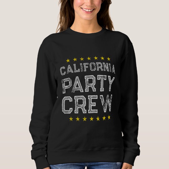 California Party Crew  Vacation Team T Shirt (Framsida)