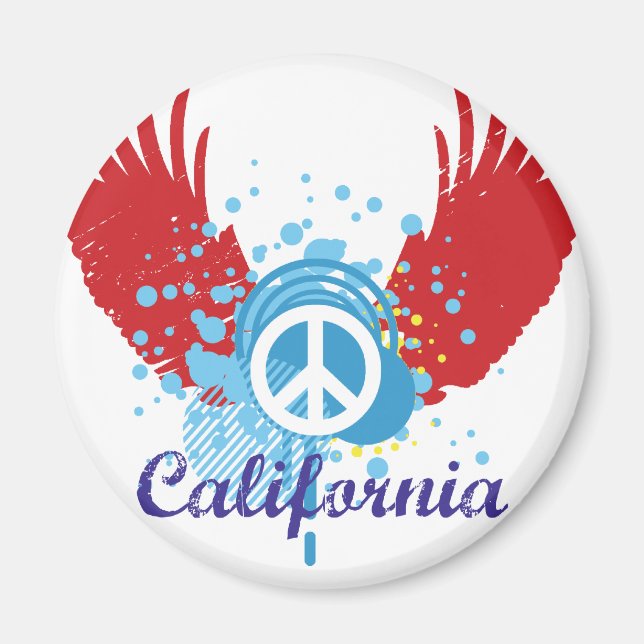 California Peace Magnet (Framsidan)