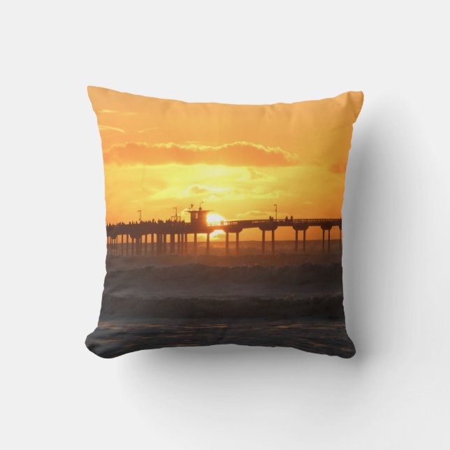 California Peer vid Sunset Kudde (Framsida)