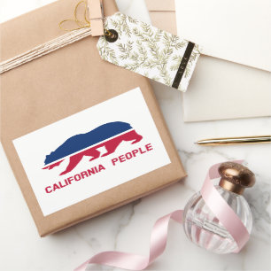 California People Rektangulärt Klistermärke