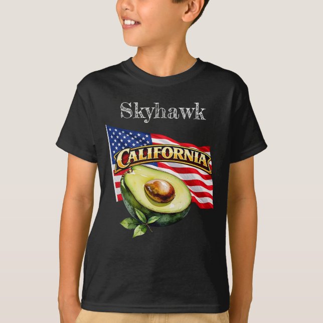 California Pojkens Mörka T-Shirt (Framsida)