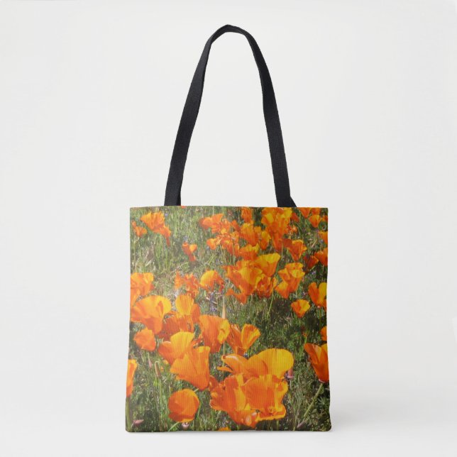 California Poppies Allover Tote Tygkasse (Framsida)