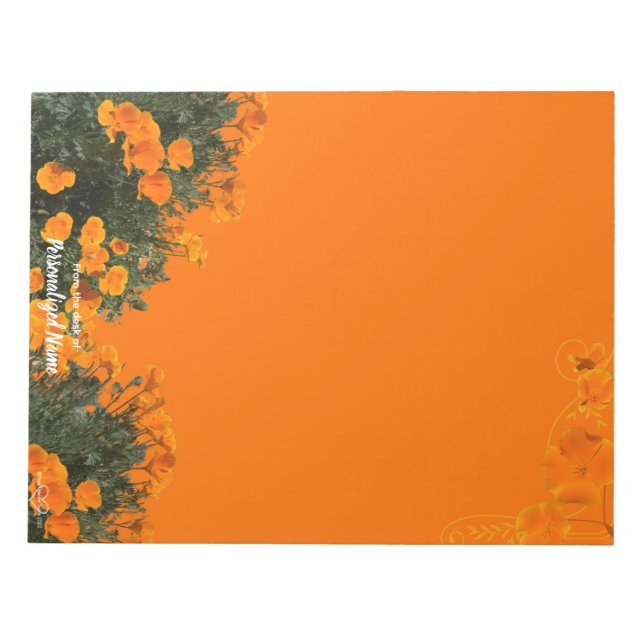 California Poppies Anteckningsblock (Framsida)