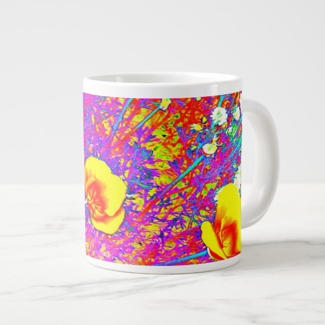 CALIFORNIA POPPIES JUMBO MUGG (Framsida höger)