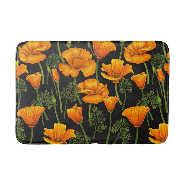 California poppy badrumsmatta (Framsidan)