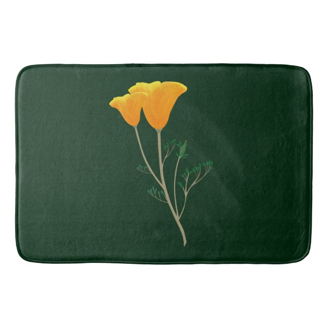 California Poppy Bathmat Badrumsmatta (Framsidan)