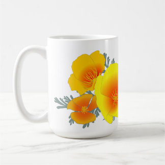 California Poppy Bouquet (ingen text) Mugg