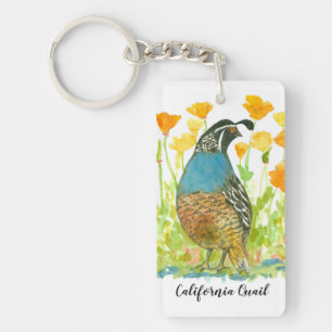 California Poppy Flower Quail State Bird