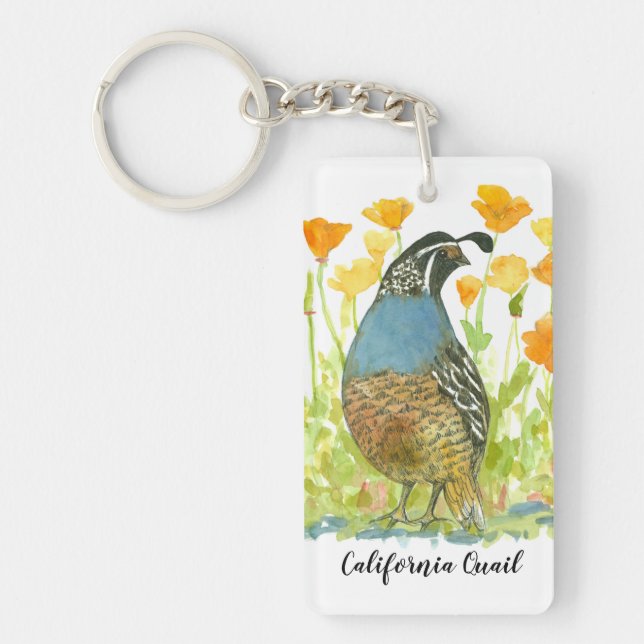 California Poppy Flower Quail State Bird (Framsidan)