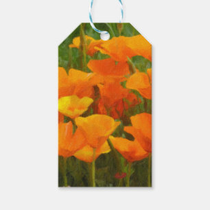 California poppy impasto presentetikett