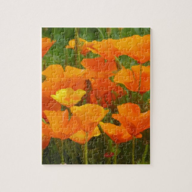California poppy impasto pussel (Vertikal)