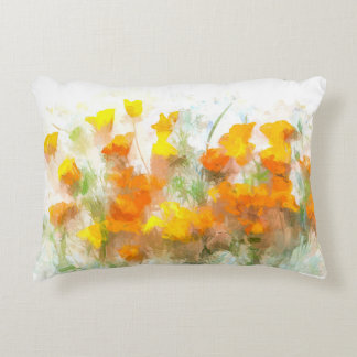 California Poppy Impressionistic Art Prydnadskudde