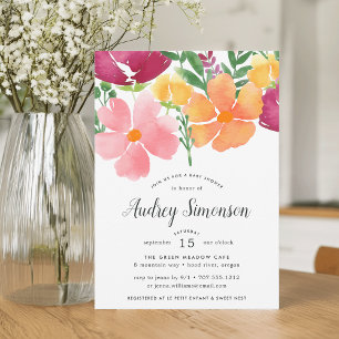 California Poppy   Inbjudan till babyvisningsprogr