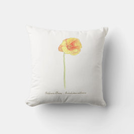 California Poppy Kudde