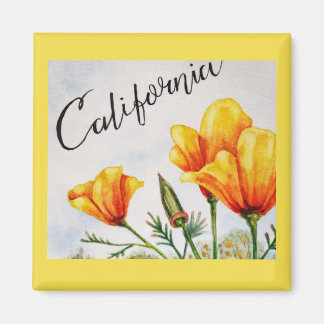 California Poppy Magnet