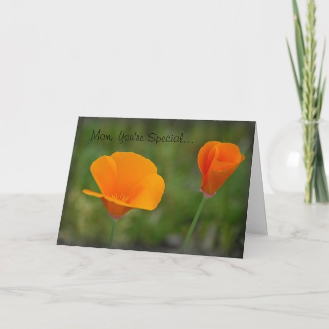 California Poppy Mors dag Kort (Framsida)