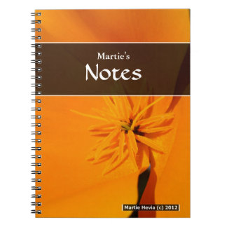 California Poppy Notebook Anteckningsbok