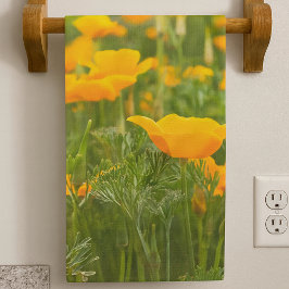 California Poppy Patch Photograph  Kökshandduk