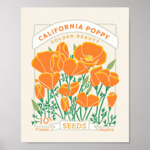 California Poppy Poster