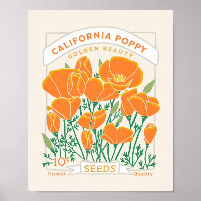 California Poppy Poster (Framsidan)