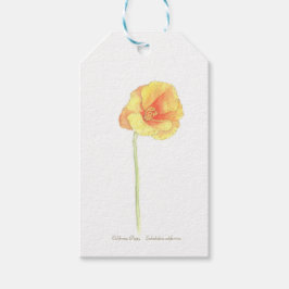 California Poppy Presentetikett