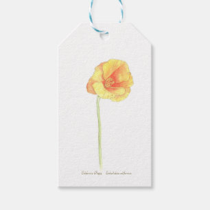 California Poppy Presentetikett