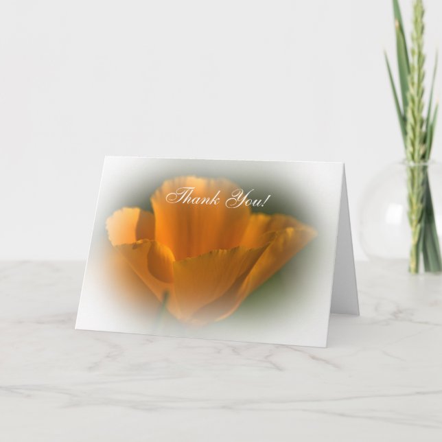 California Poppy - tackkort (Framsida)