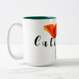 California Poppy Två-Tonad Mugg