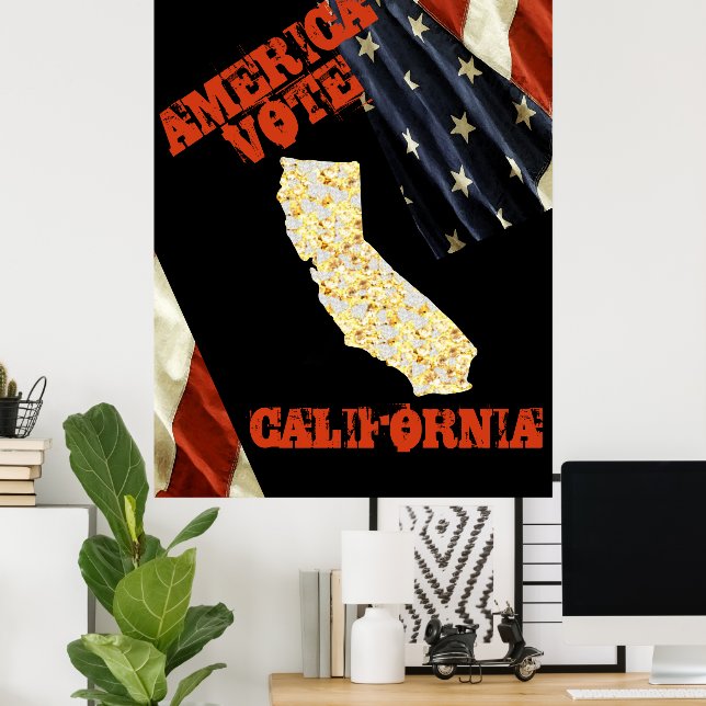 CALIFORNIA POSTER (Hemmakontoret)
