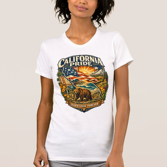 California Pride Golden State Forever T-shirt (Framsida)