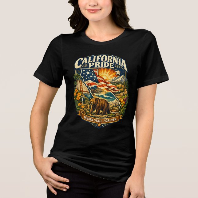 California Pride Golden State Forever T-shirt (Framsida)