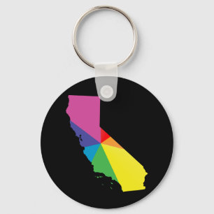 california-pridet. nyckelring