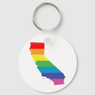 california-pridet. nyckelring