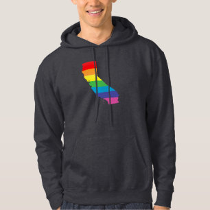 california-pridet. sweatshirt med luva