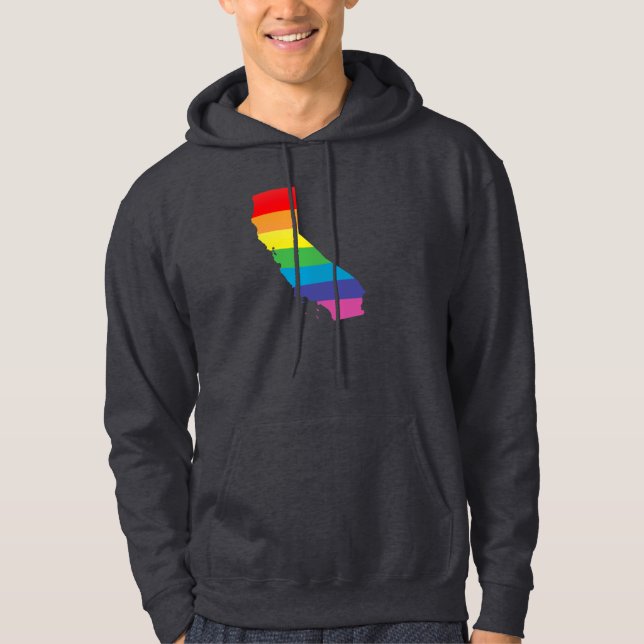 california-pridet. sweatshirt med luva (Framsida)