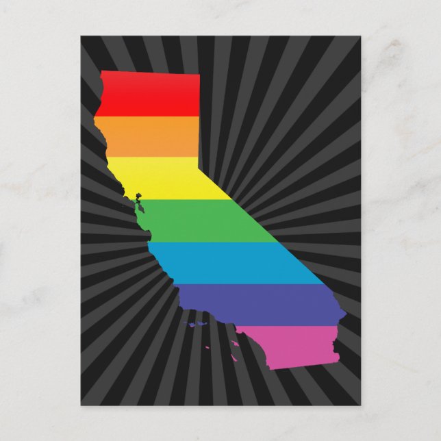 california-pridet. vykort (Framsida)
