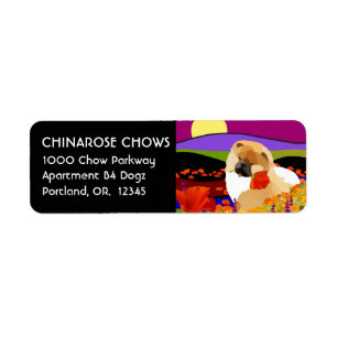 CALIFORNIA PUPPY - Returetiketters Customiz Returadress Etikett