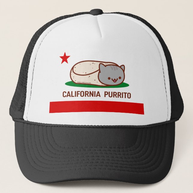 CALIFORNIA PURRITO - FUNNY Cat Keps (Framsida)