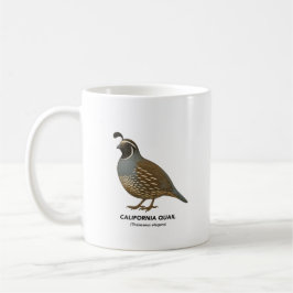 California Quail - Birds of California Kaffemugg
