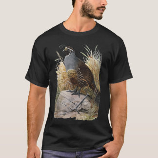 California Quail - CA Quail Birder Shirt T