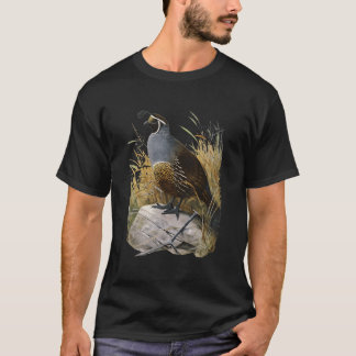 California Quail Ca Quail Birder T Shirt