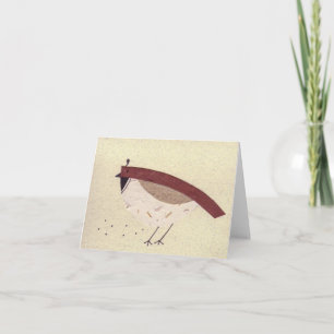 California Quail Cream Kort