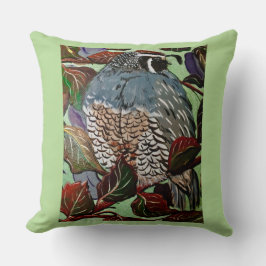 California Quail Pillow 1 Kudde