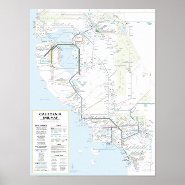 California Rail Karta v1.01 Poster (Framsidan)
