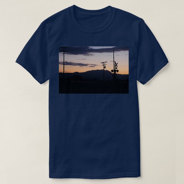 California Railroad Sunset T Shirt (Design framsida)